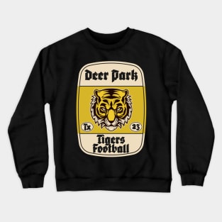Deer Park School tiger Football sticker design Crewneck Sweatshirt